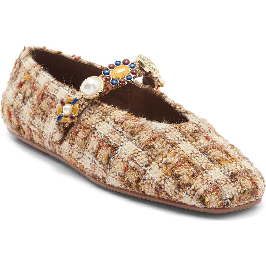 Jeffrey Campbell Amarissa Mary Jane Flat In Brown