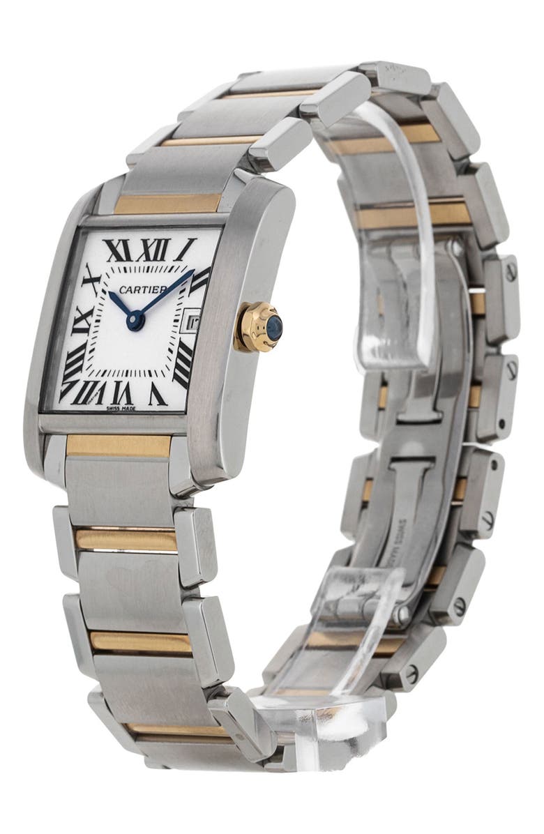 Watchfinder & Co. Cartier Preowned Tank Francaise Bracelet Watch, 25mm, Alternate, color, 