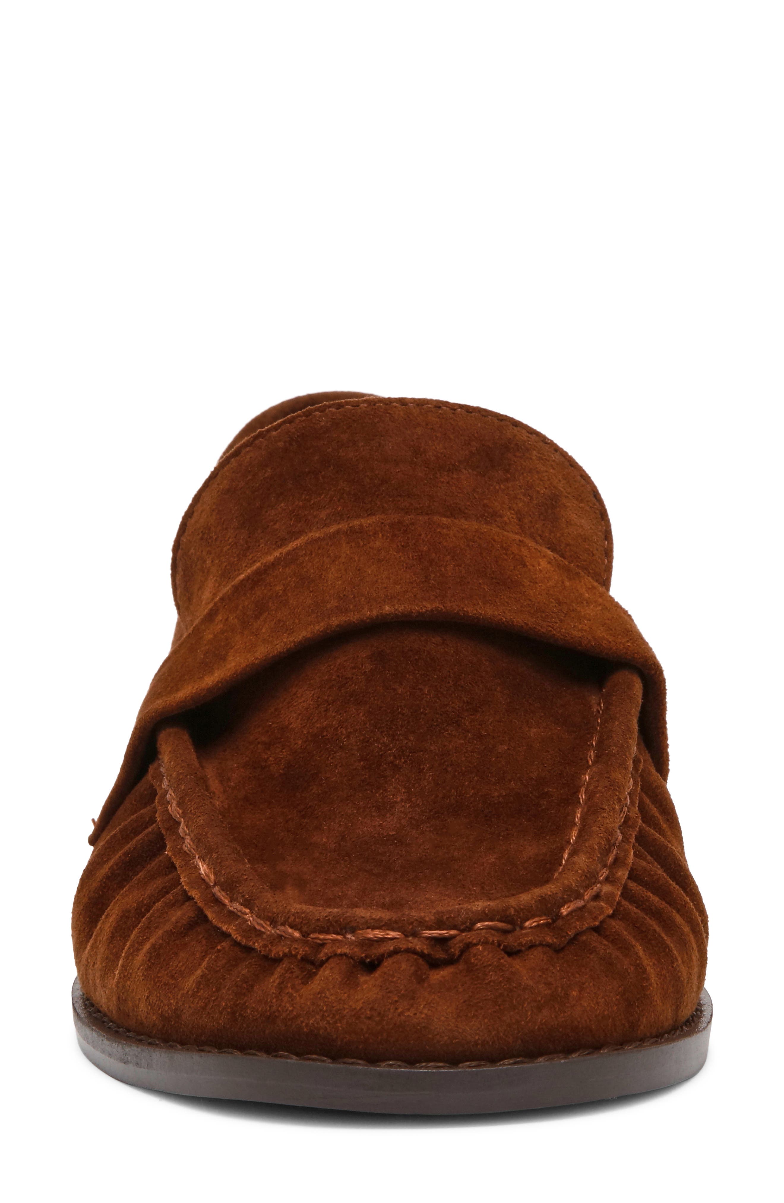 Ronie Leather Loafer, Alternate, color, UMBER SUEDE