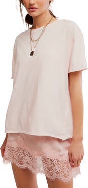 Free People We The Free Nina Crewneck Cotton T-Shirt