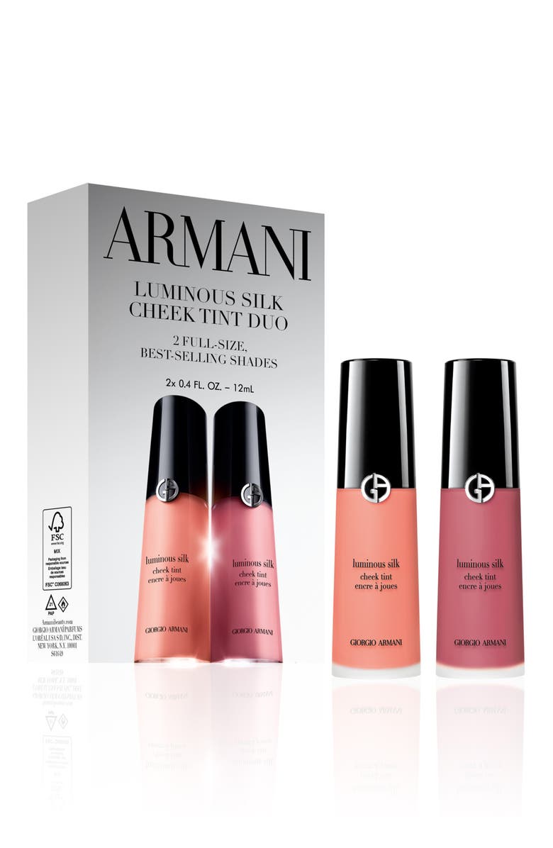 ARMANI beauty Luminous Silk Cheek Tint Duo $80 Value, Main, color,