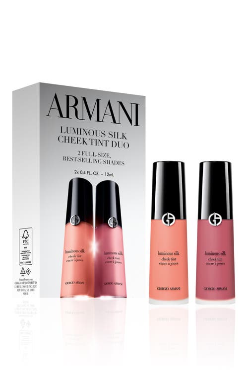 Armani Collezioni Armani Beauty Luminous Silk Cheek Tint Duo $80 Value In Multi