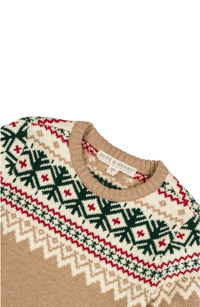 Hope & Henry Boys' Organic Fair Isle Sweater, Kids, Alternate, color,