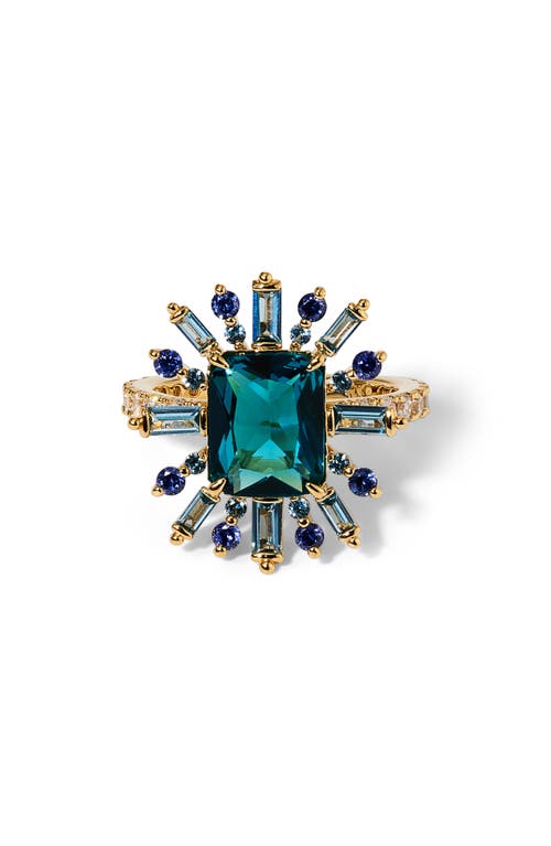 Nadri Stellar Halo Ring In Green