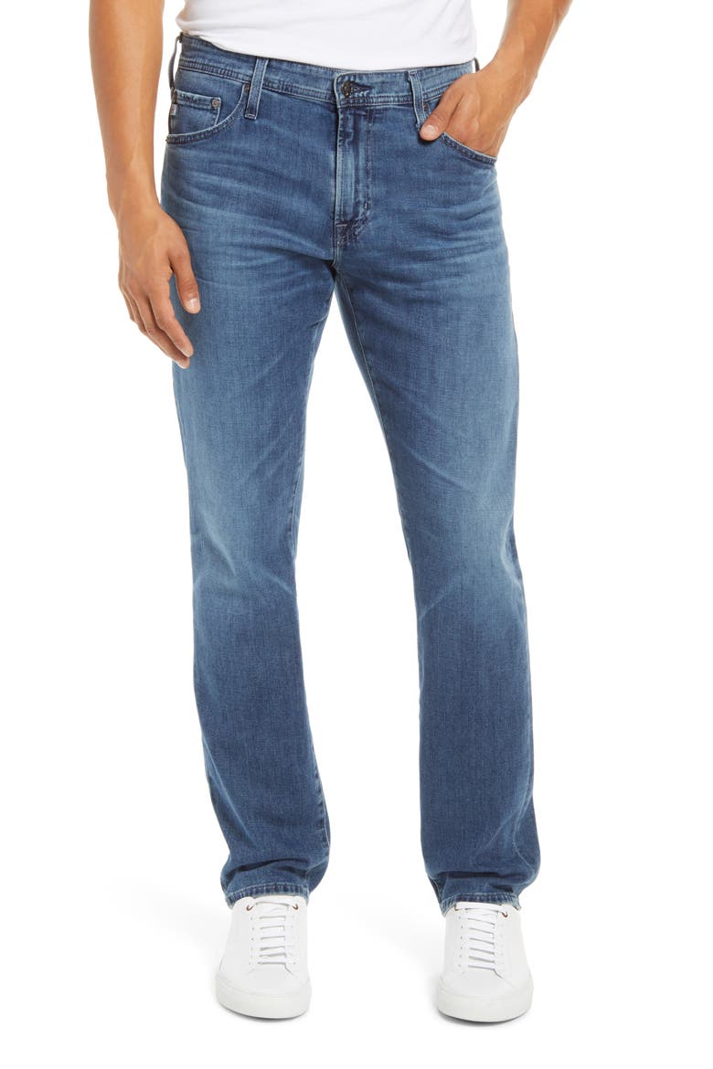 Everett Slim Straight Leg Jeans, Main, color, 11 YEARS STONEHENGE
