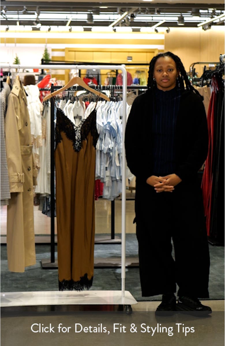 Lennon Lace Accent Satin Slipdress, sales video thumbnail