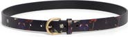 Ted Baker London Floral Print Leather Belt