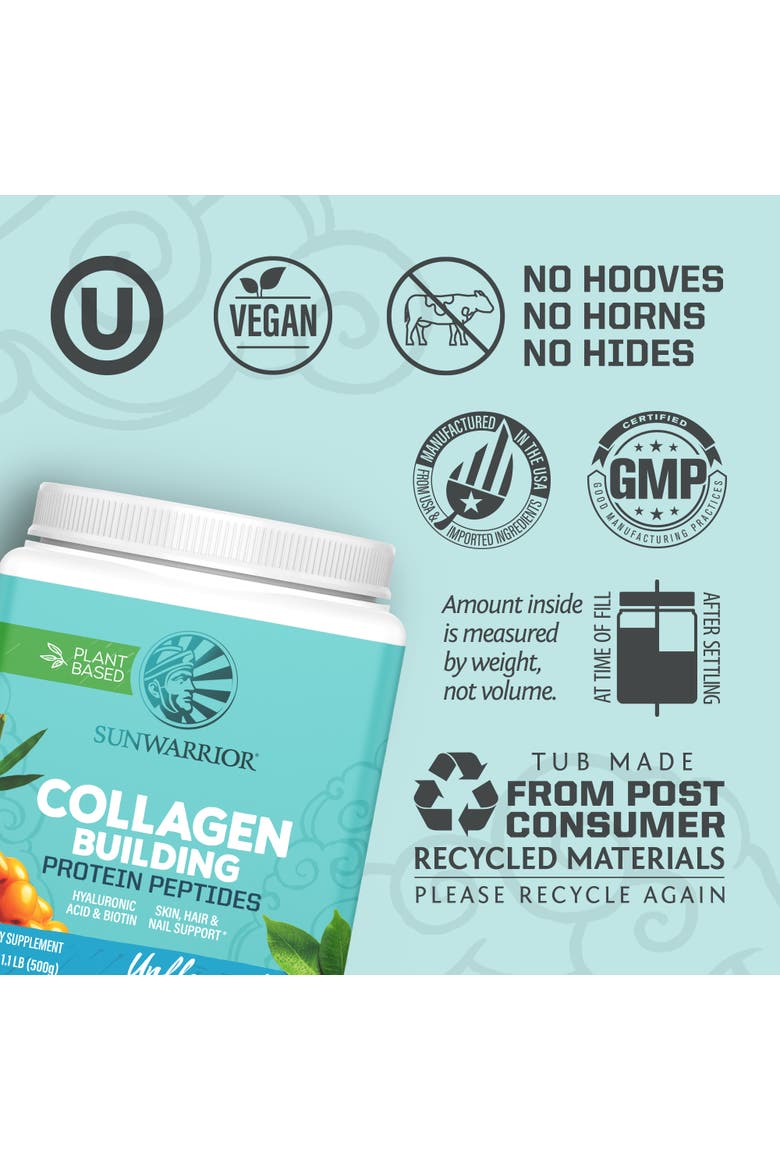 Collagen Building Protein Peptides Powder, Unflavored, 500gm, Alternate, color, No Color