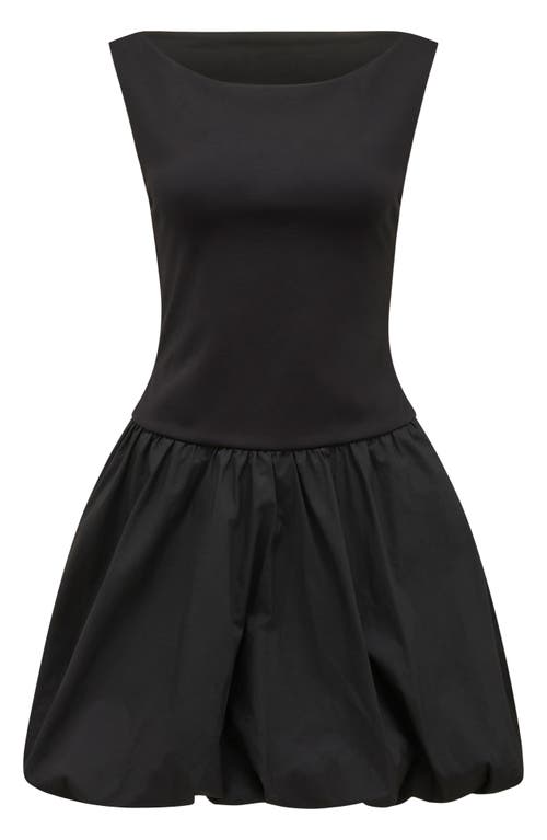 Ever New Jayla Bubble Hem Minidress In Black
