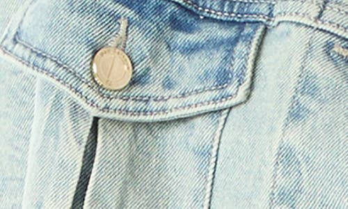 Do By Dee Ocleppo Talia Crop Raw Hem Denim Jacket In Brown