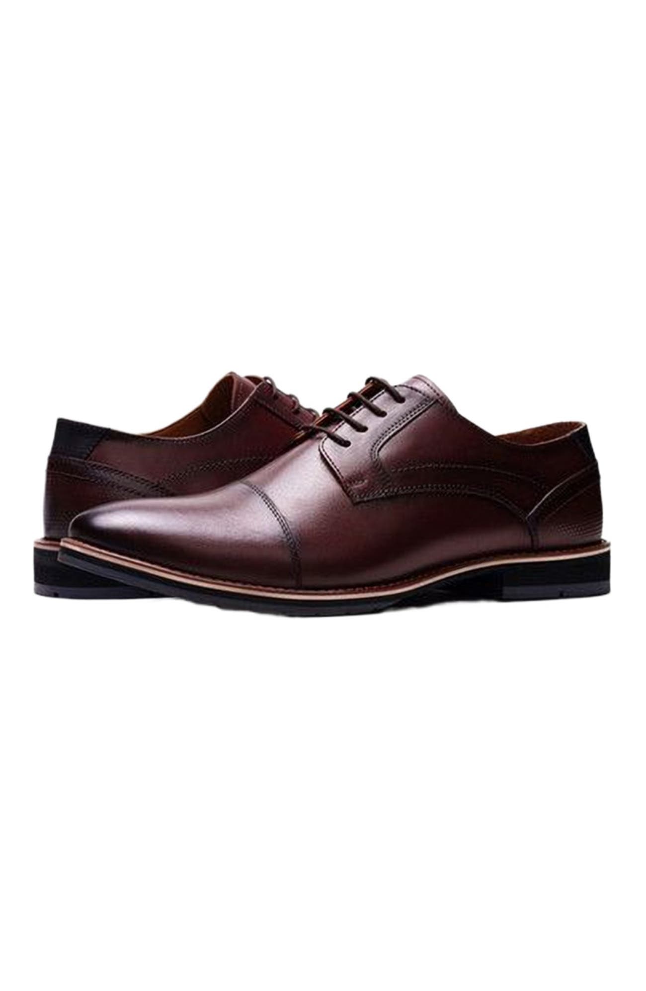 New York Lace-up Derby, Alternate, color, Brown Leather