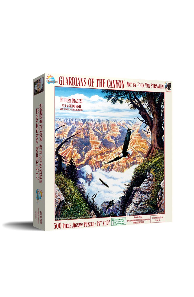 Sunsout Guardians of the Canyon 500 piece Jigsaw Puzzle for Adults, Main, color, Multicolor