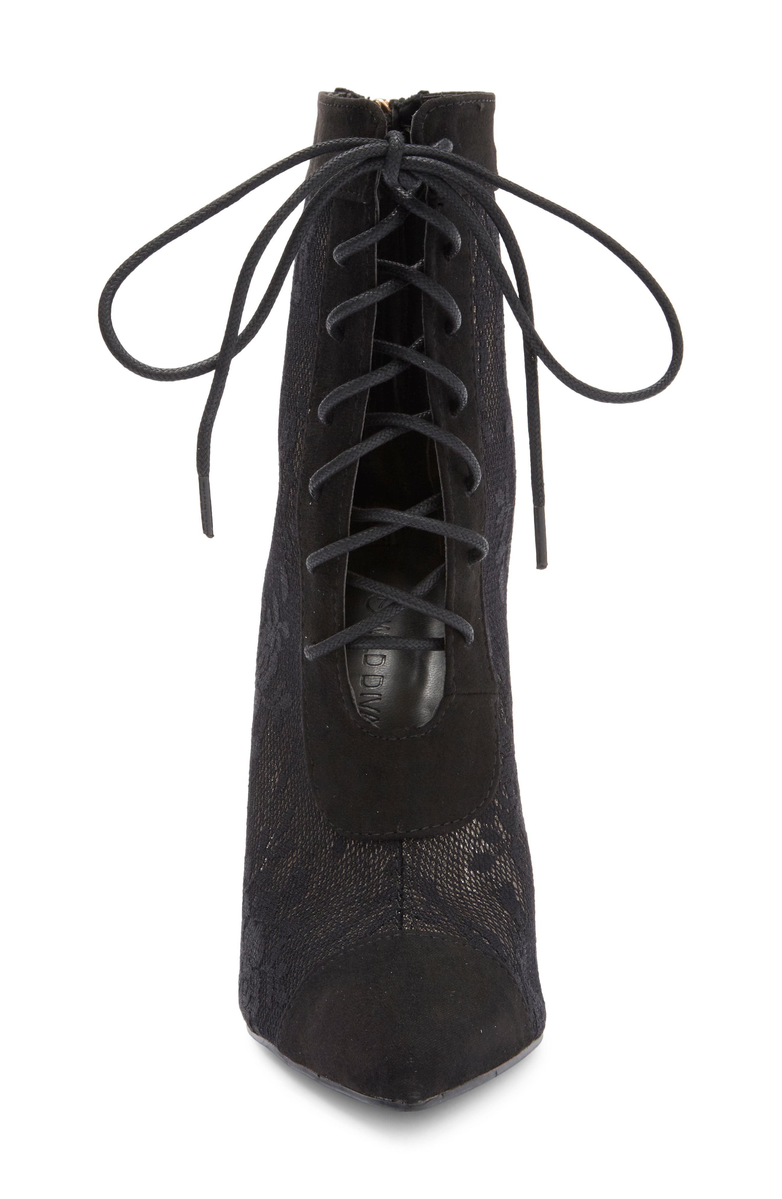 WILD DIVA LOUNGE Shaya Sheer Lace Boot, Alternate, color, 