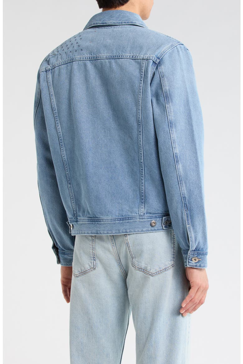 Dart Denim Jacket, Alternate, color, SASHIKO GARDEN CAMO 21 YEAR