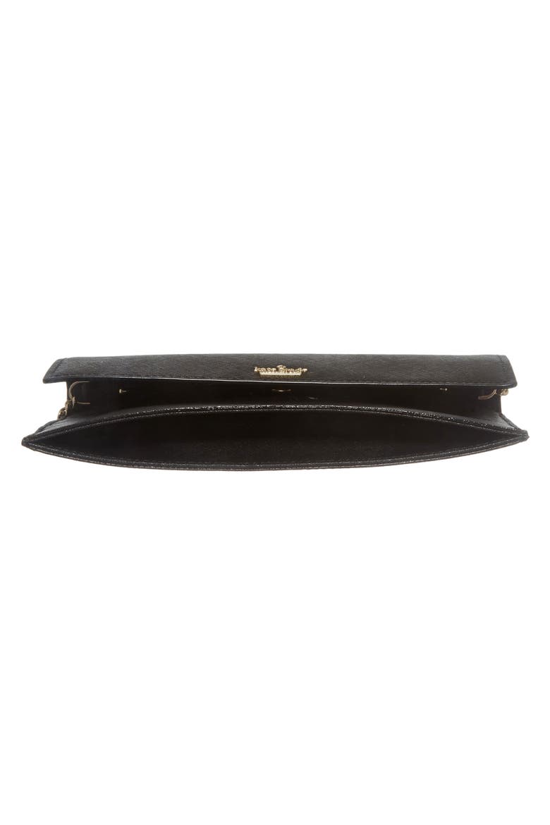 cameron street - brennan leather wallet & card case, Alternate, color, BLACK