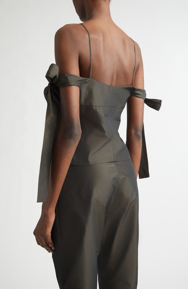 renaissance renaissance Palermo Duchesse Satin Top, Alternate, color, Brown