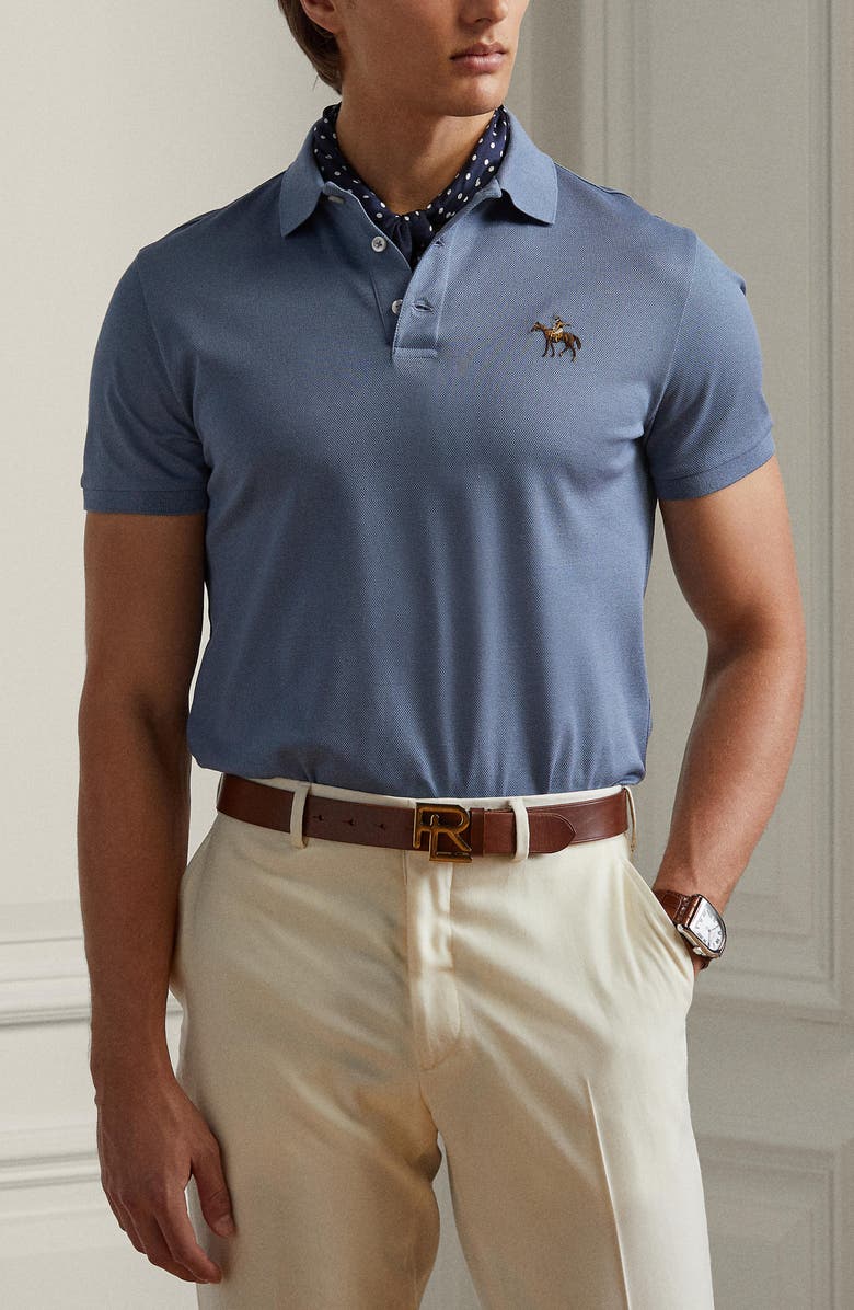 Ralph Lauren Purple Label Cotton Piqué Polo, Main, color, 