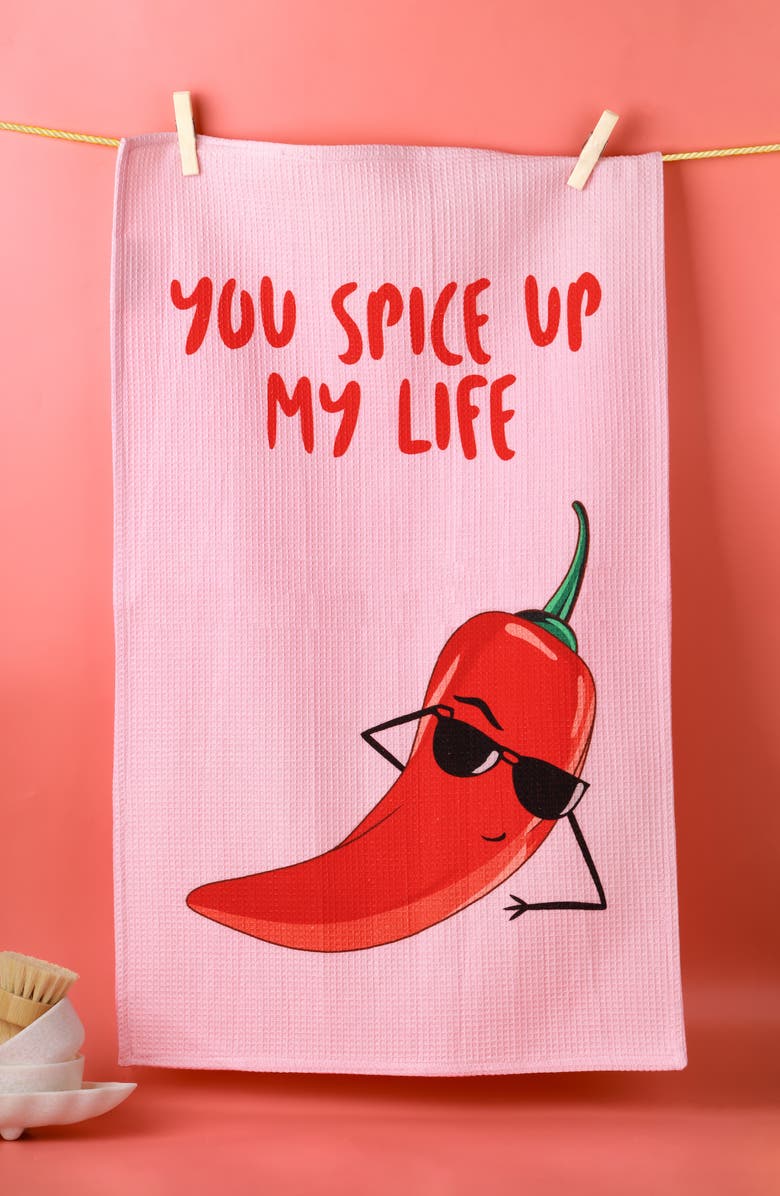 Tiramisu You're Eggceptional Set of 3 Kitchen Towels, Alternate, color, Multi-Color/ Teal