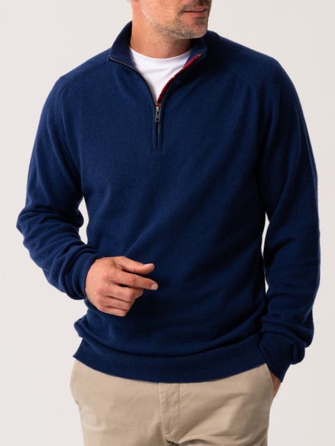 Cashmere Quatre Zip Sweater