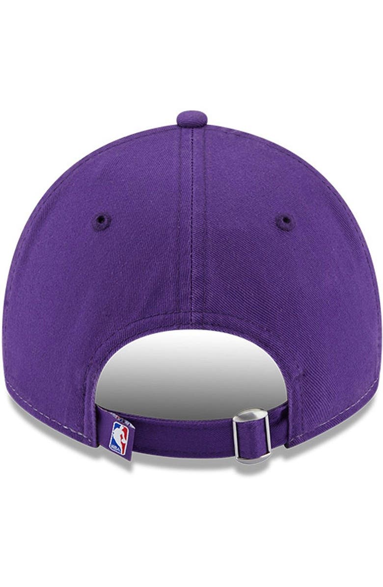 New Era Men's New Era  White/Purple Los Angeles Lakers Back Half 9TWENTY Adjustable Hat, Alternate, color, 