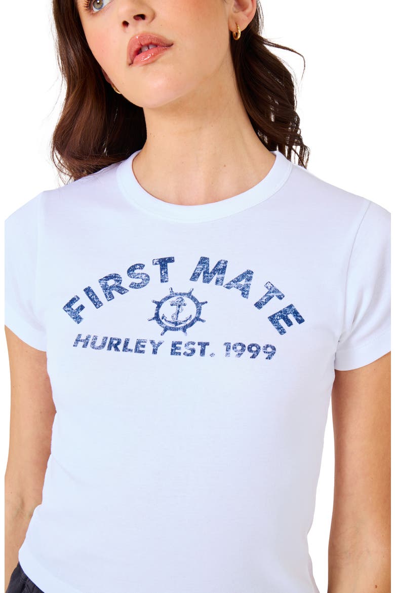 First Mate Baby Tee, Alternate, color, WHITE