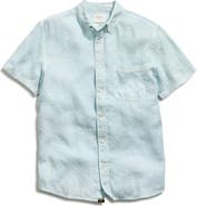 Billy Reid Tuscumbia Short Sleeve Linen Button-Down Shirt