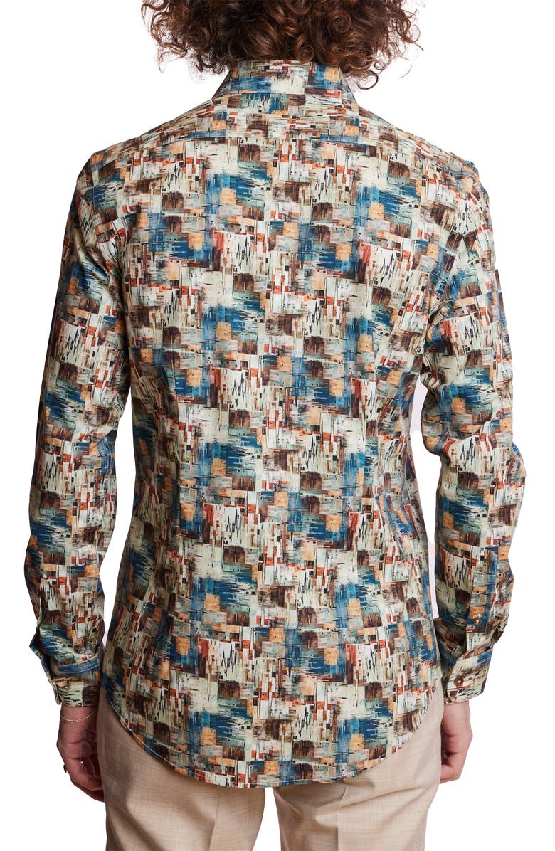 PAISLEY & GRAY Samuel Stretch Cotton Button-Up Shirt, Alternate, color,