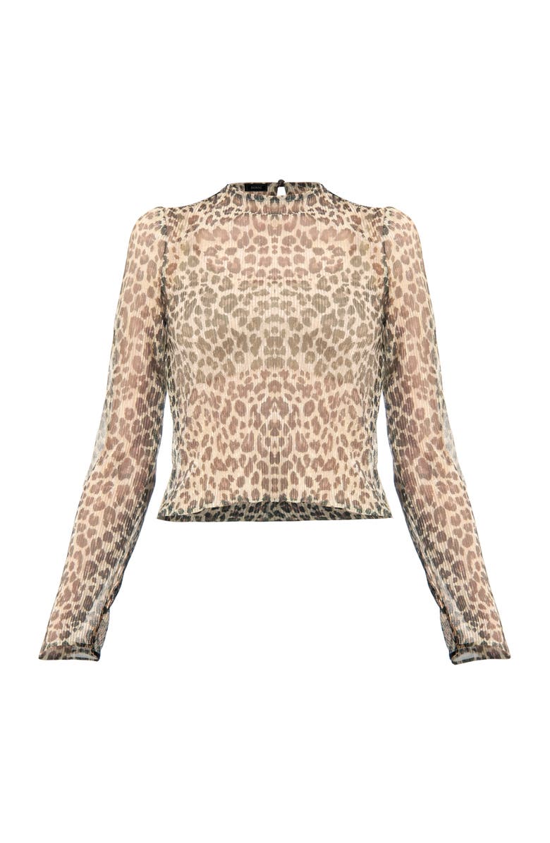 IVONNE Animal Print Straight Blouse, Alternate, color, Multicolor