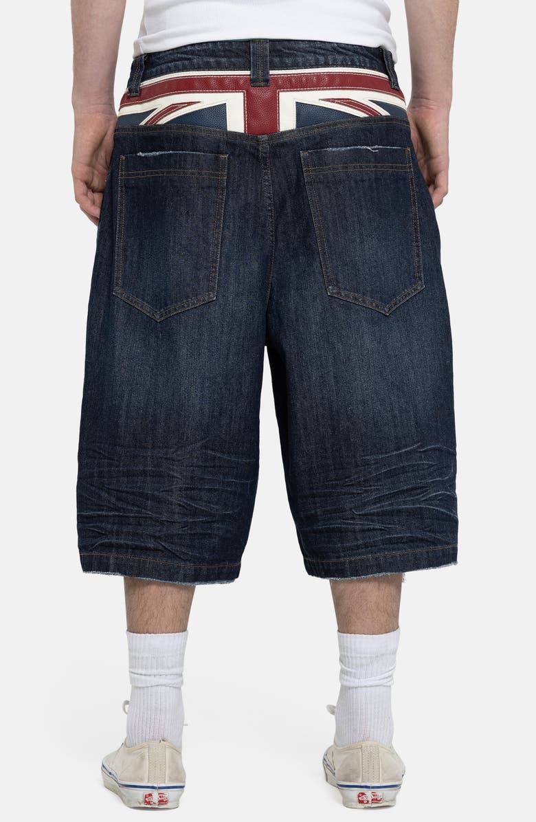 JADED LONDON Kingdom Colossus Baggy Denim Shorts, Alternate, color, Indigo