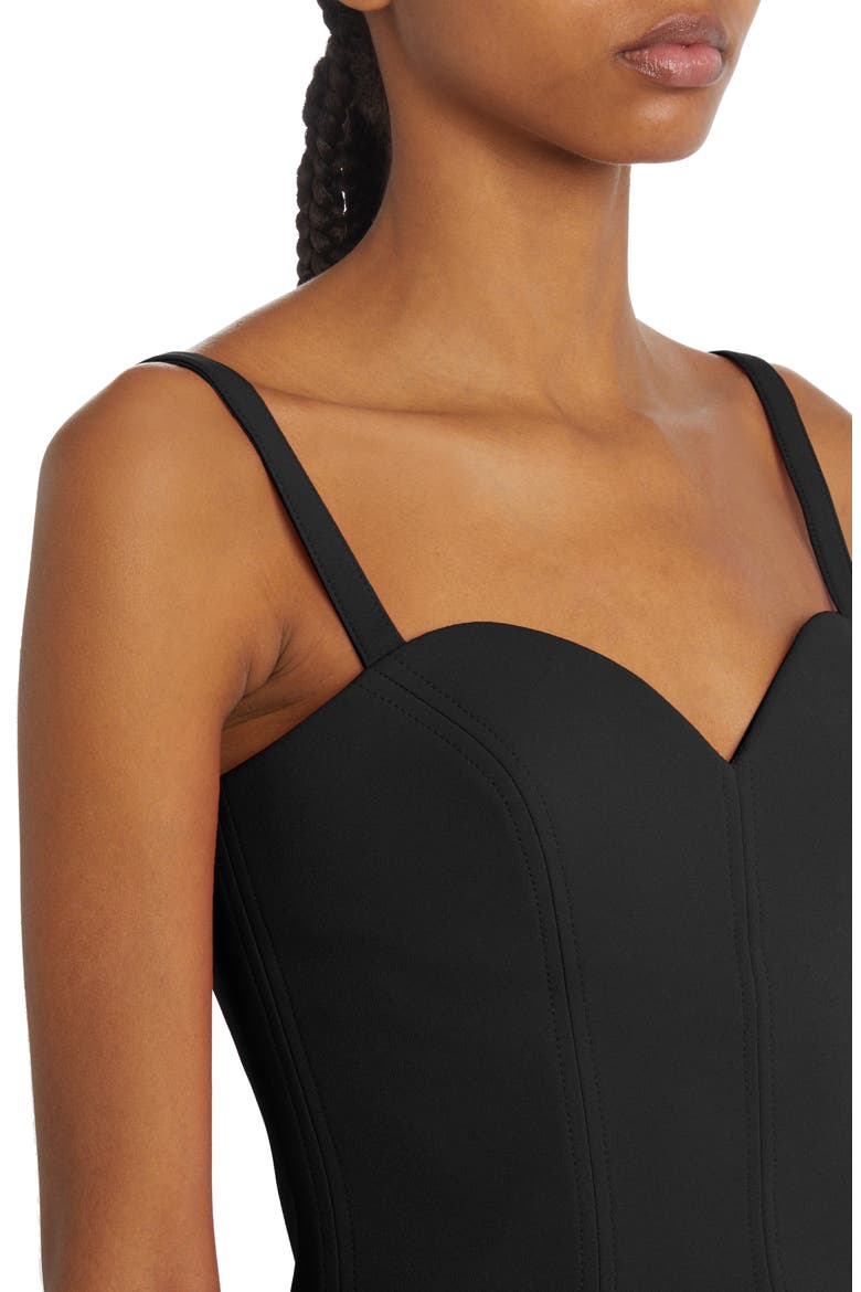 Crop Cady Bustier Top, Alternate, color, BLACK