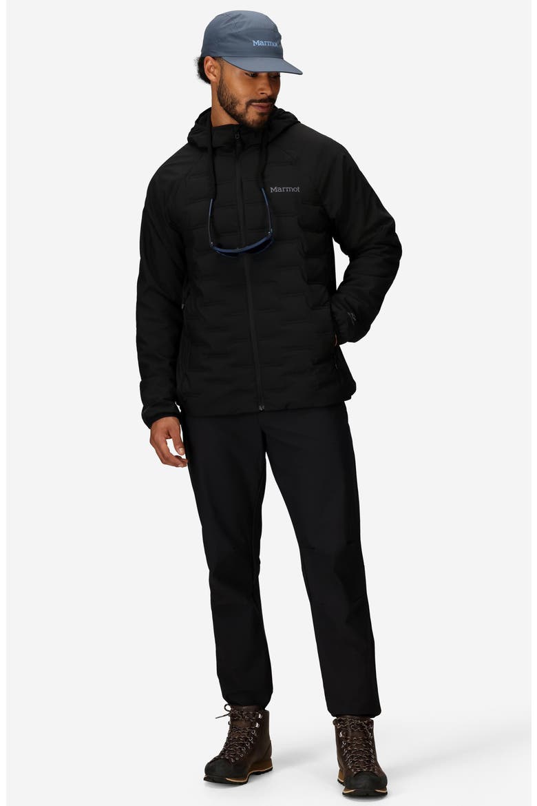 WarmCube Active Aerothermal Down Hoodie, Alternate, color, BLACK