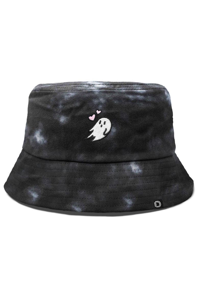 Dalix Womens Heartly Ghost Cotton Bucket Hat, Main, color, 