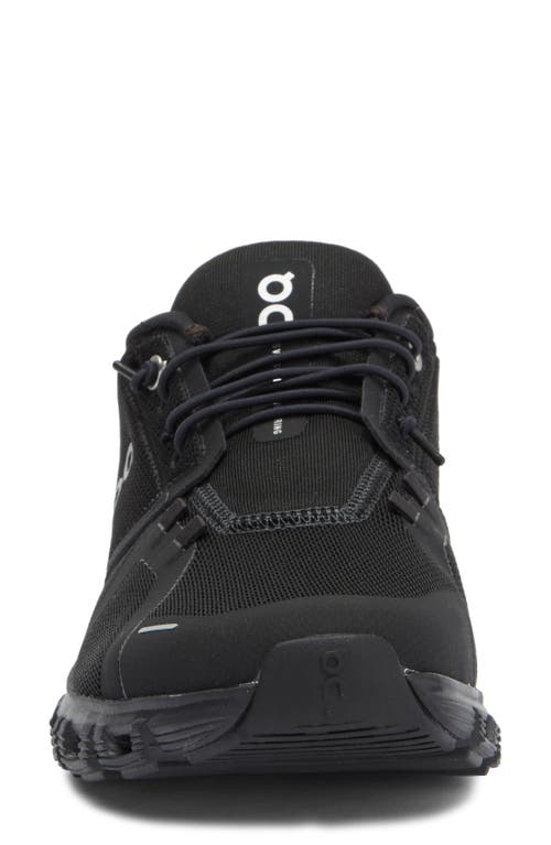 On Cloud 6 Waterproof Sneakers In Black/black