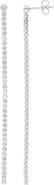 EFFY Sterling Silver Lab Grown Diamond Linear Drop Earrings