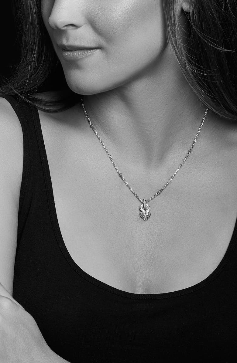 LAGOS Newport Diamond Pendant Necklace, Alternate, color, Diamond