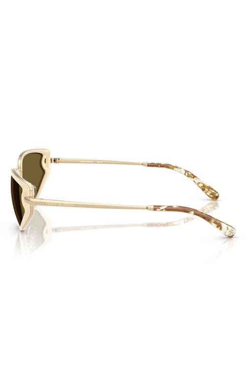 Tory Burch 53mm Cat Eye Sunglasses In Ivory/ochre