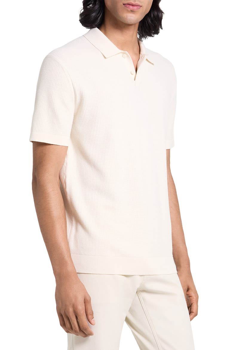 Soris Polo Sweater, Alternate, color, OAT MILK