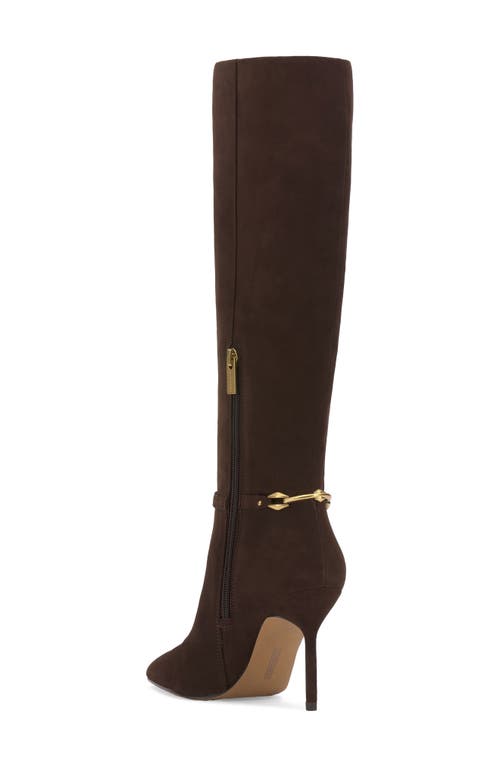 Vince Camuto Mirtha Pointed Toe Knee High Boot In Brown