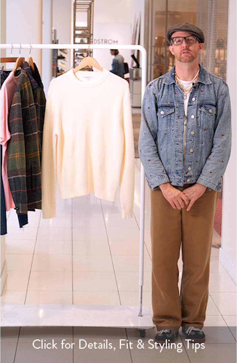 Shaker Stitch Cotton Sweater, sales video thumbnail