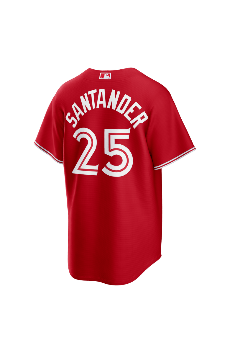 Nike Men's Nike Anthony Santander Red Toronto Blue Jays Canada Day Replica Jersey, Alternate, color, Red