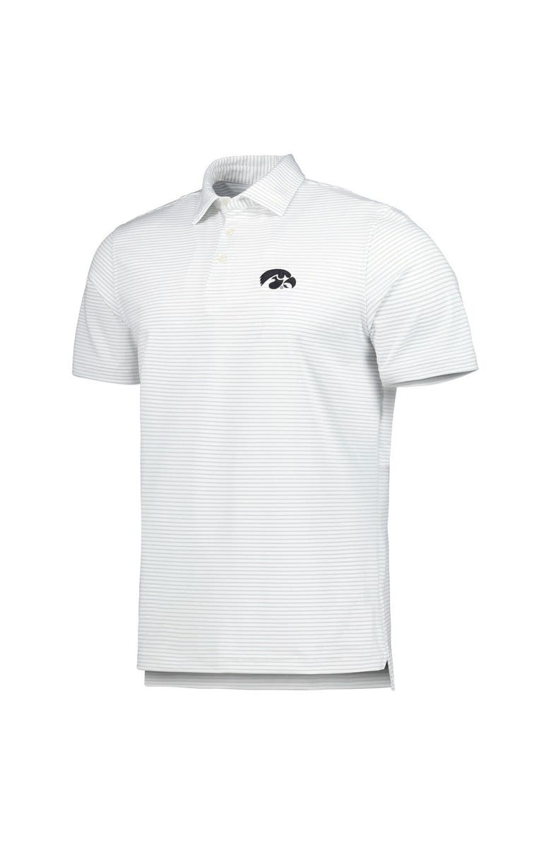 vineyard vines Men's Vineyard Vines White Iowa Hawkeyes Bradley Stripe Sankaty Polo, Alternate, color,