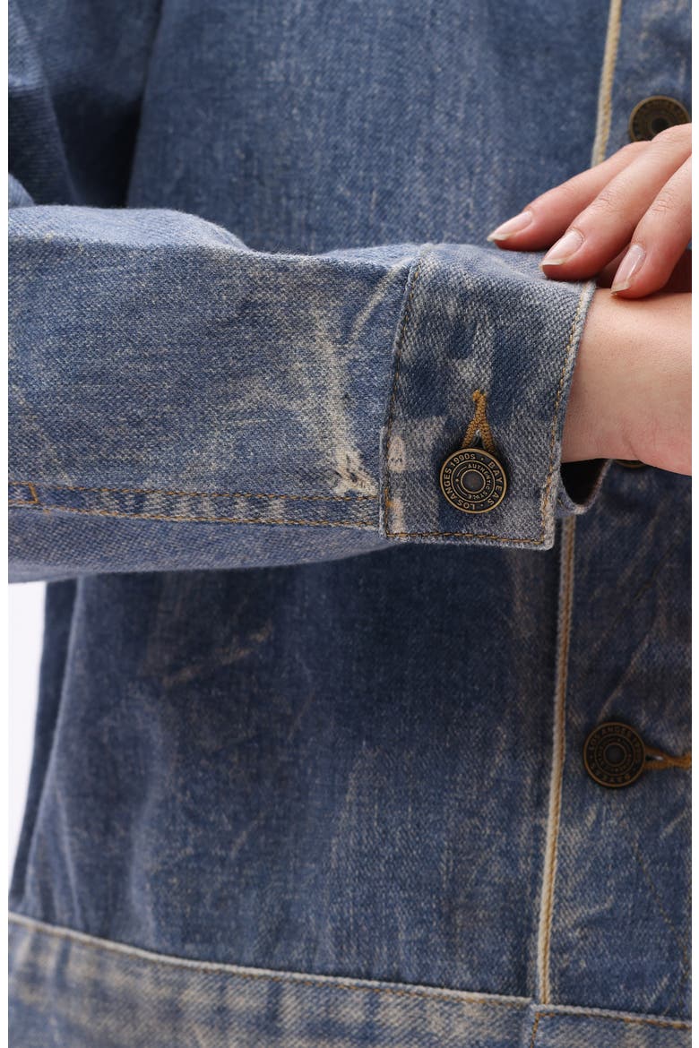 Denim Trucker Jacket, Alternate, color, MEDIUM BLUE