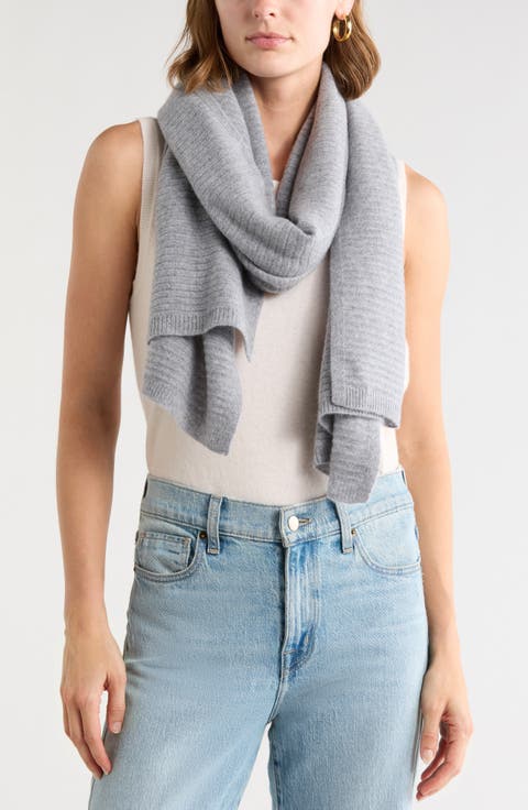 Cashmere Rib Scarf