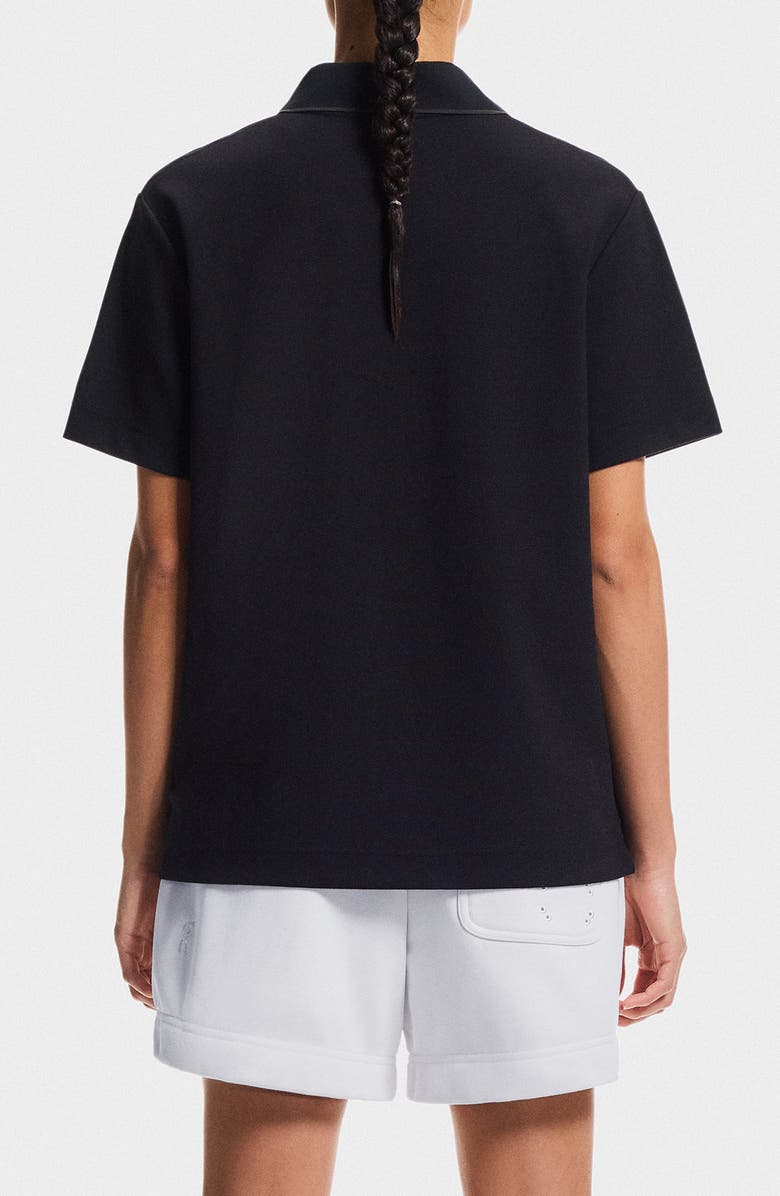 On Courtside Tipped Piqué Polo, Alternate, color, Black/ Eclipse