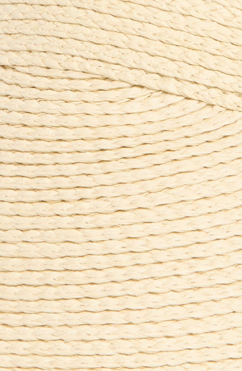 Nordstrom Adjustable Woven Straw Visor, Alternate, color, Natural