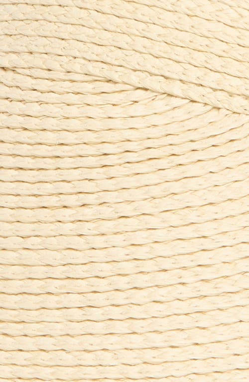 Nordstrom Adjustable Woven Straw Visor In Natural
