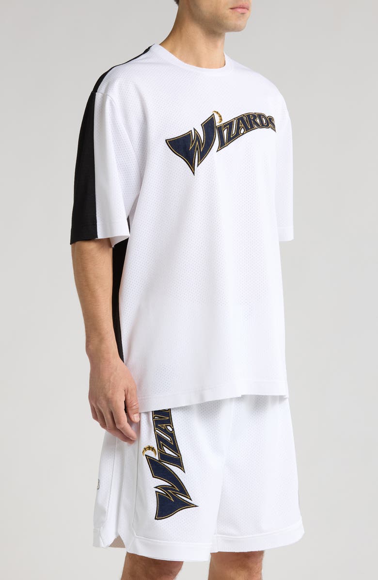 PURPLE BRAND Washington Wizards Mesh T-Shirt, Alternate, color, White Multi