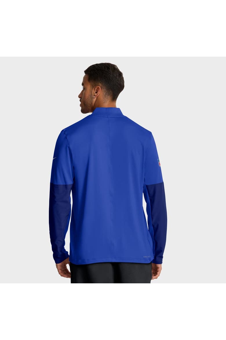 Men's Nike Royal Los Angeles Rams Sideline Dri-FIT Half-Zip Pullover, Alternate, color, Royal