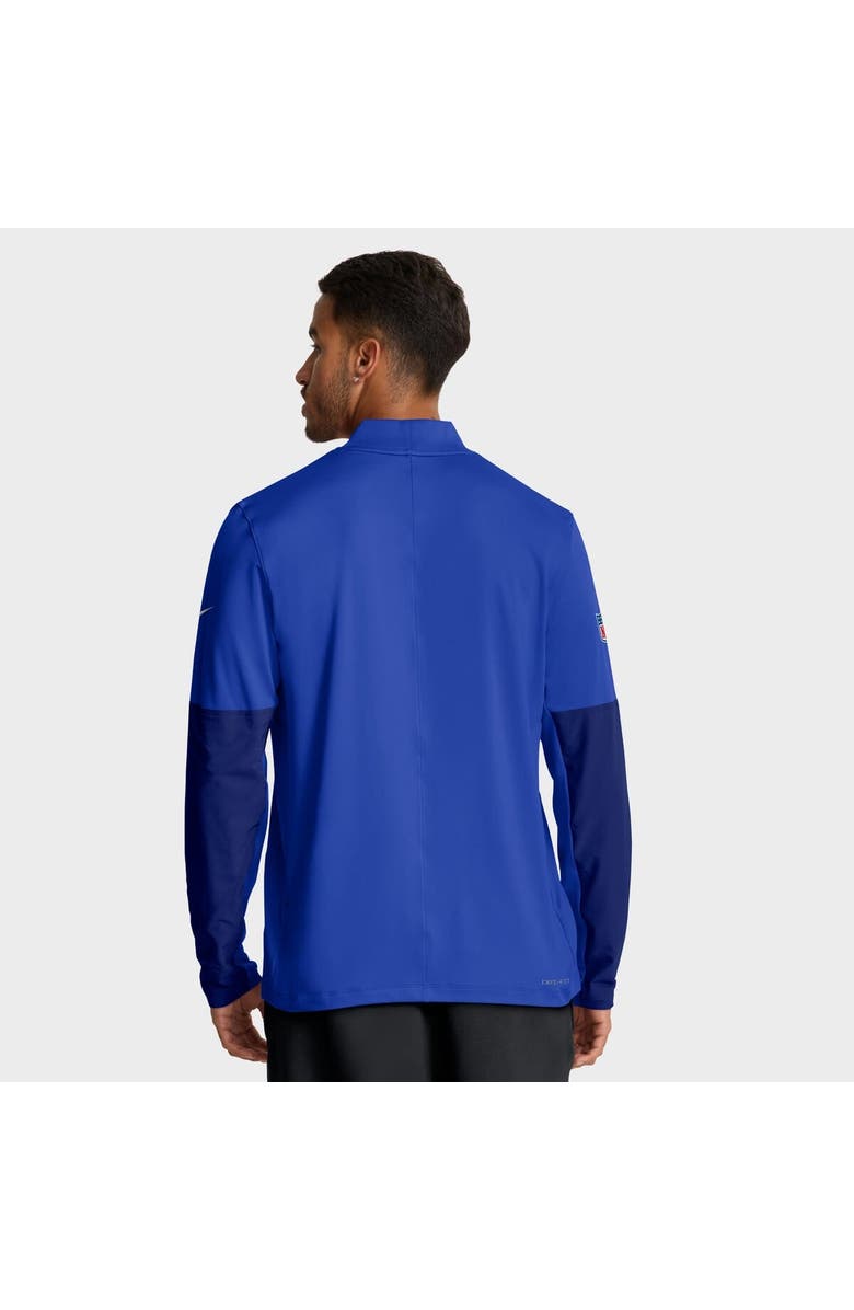Nike Men's Nike Royal Los Angeles Rams Sideline Dri-FIT Half-Zip Pullover, Alternate, color, Royal