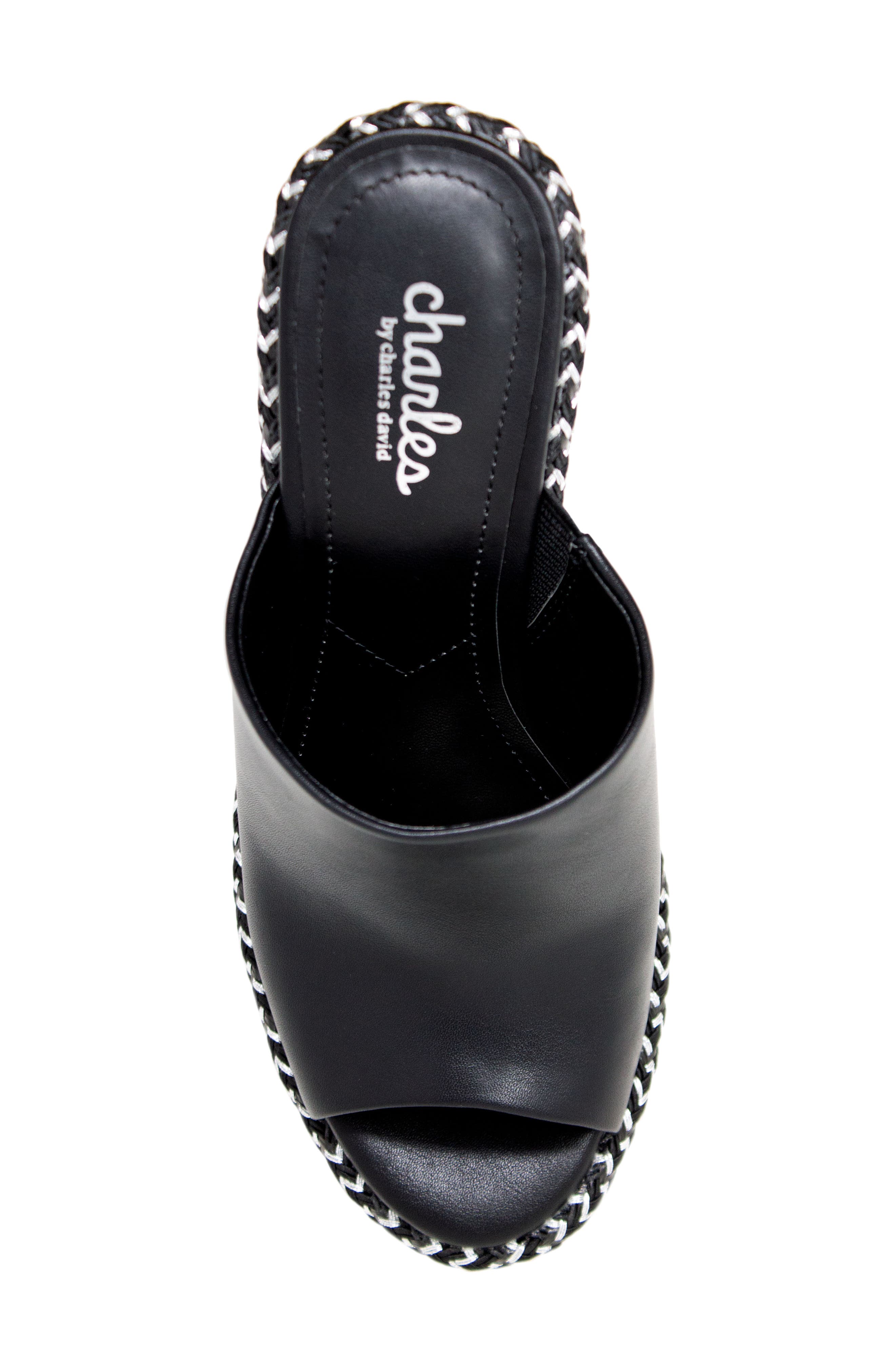 Haider Platform Wedge Sandal, Alternate, color, BLACK